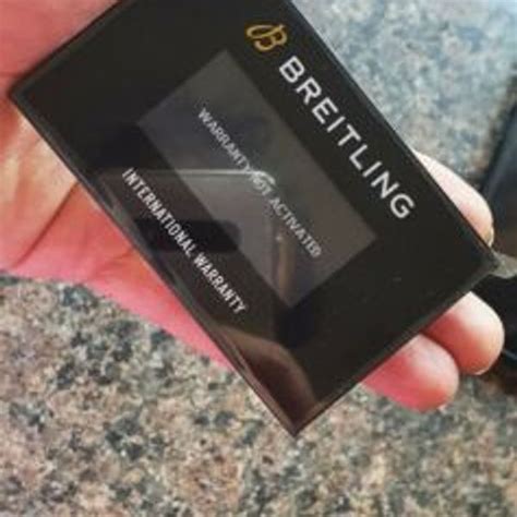 breitling electronic warranty card broken|Breitling repair service near me.